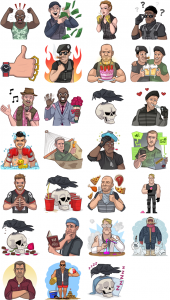 The Expendables 3 Facebook Stickers
